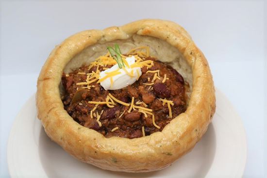 Chili (Low Carb, Keto) with Bread Bowls